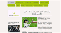 Desktop Screenshot of dogsittermilano.com